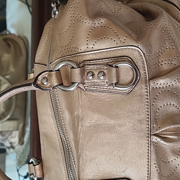 Coach Metallic Gold Satchel - Picture 6 of 8